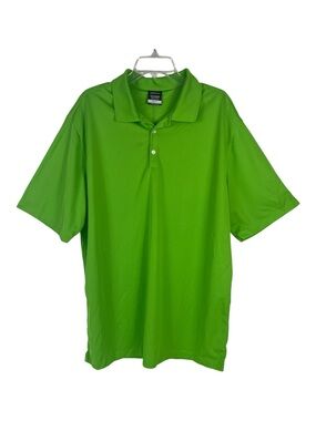 Nike Golf Sz 2XLT Polo Dri-Fit Performance Golf Bright Neon Green NWT
